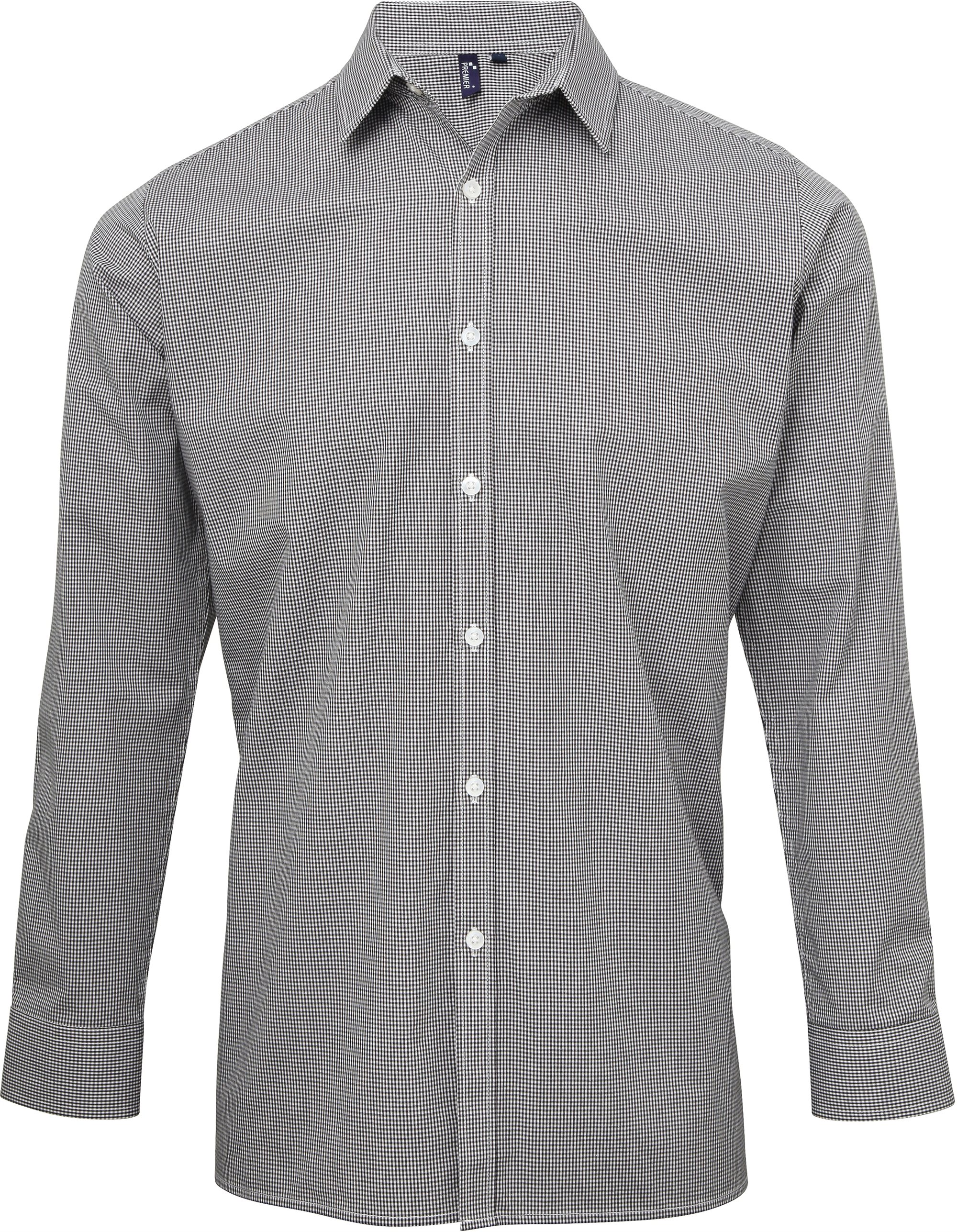 Premier - Popeline Hemd Karo langarm - PR0220