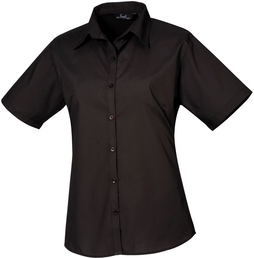 Premier - Popeline Bluse kurzarm - PR0302