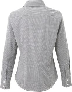 Premier - Popeline Bluse Karo langarm - PR0320 – Bild 4
