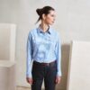 Premier - Popeline Bluse Karo langarm - PR0320 – Bild 2