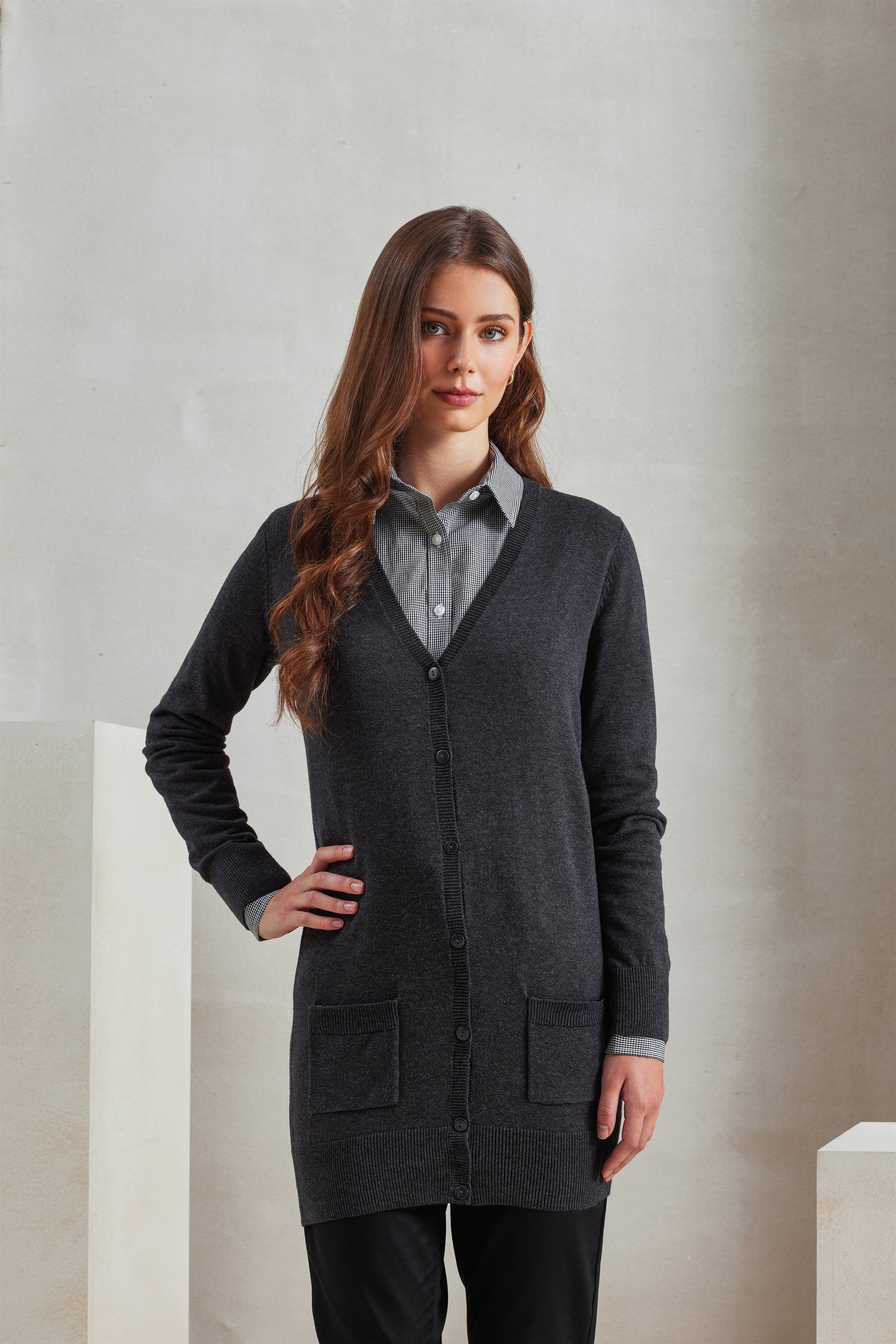 Premier - Damen Strickjacke lang - PR0698 – Bild 3