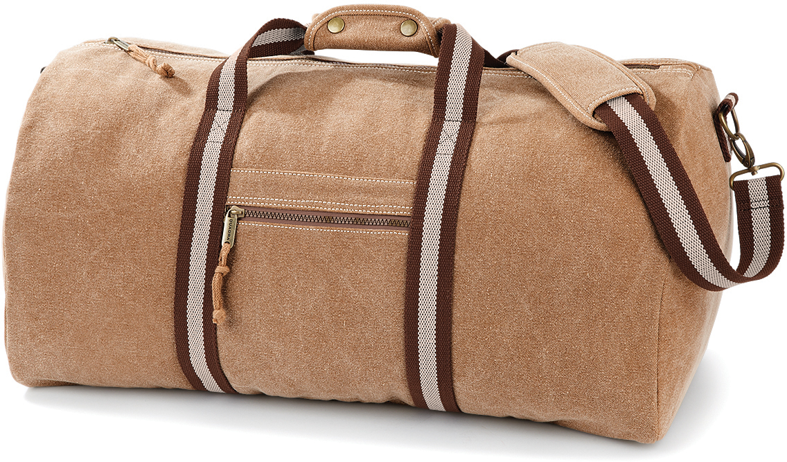 Quadra - Vintage Canvas Reisetasche - QDD613