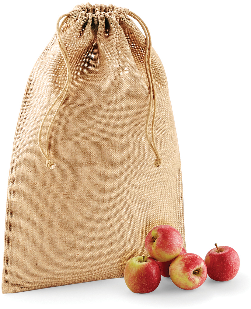 Westford Mill - Jute Tasche mit Zugkordel - WM0415