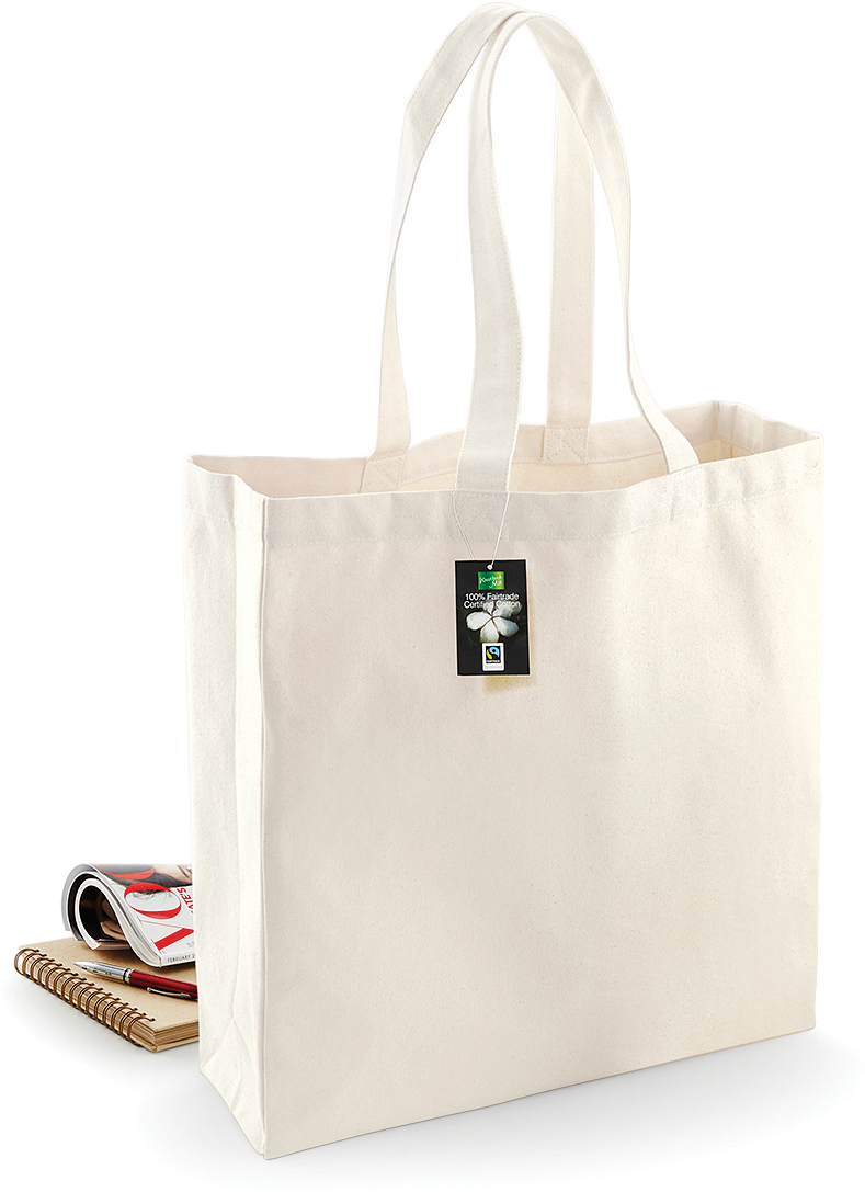 Westford Mill - Fairtrade Classic Baumwoll Shopper - WM0623 – Bild 2
