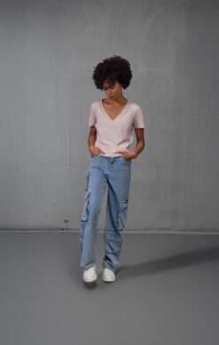 B&C - Damen V-Ausschnitt T-Shirt - TW001 – Bild 5