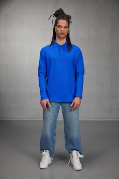 B&C - Herren Piqué Polo langarm - PUI12 – Bild 4