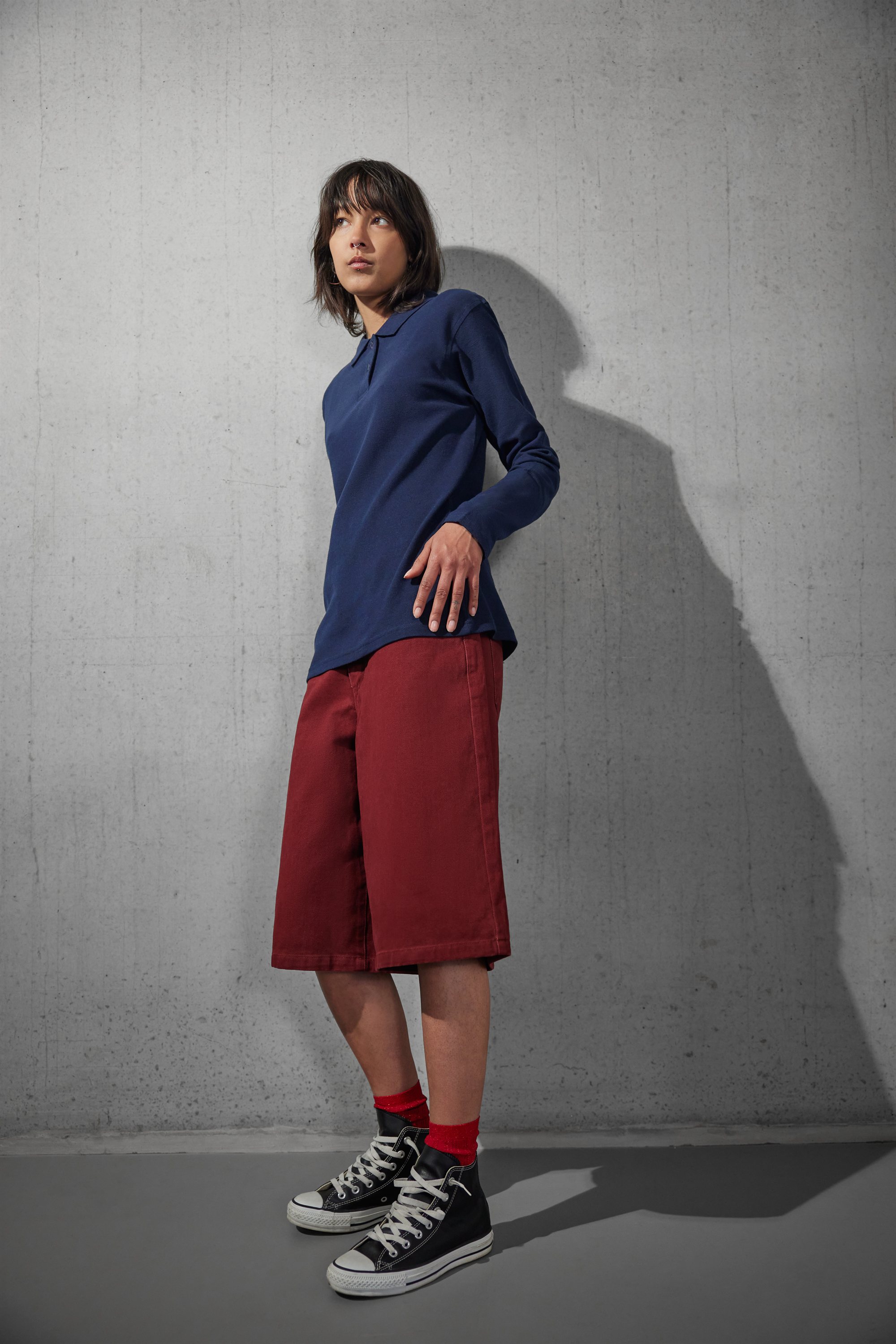 B&C - Damen Piqué Polo langarm - PWI13 – Bild 4