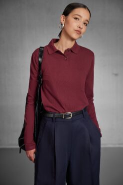 B&C - Damen Piqué Polo langarm - PW462 – Bild 6