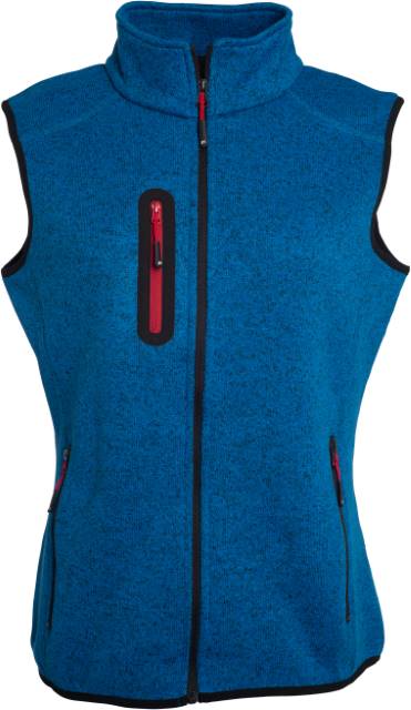 Daiber - Damen Strickfleece Weste mit Stehkragen - JN0773