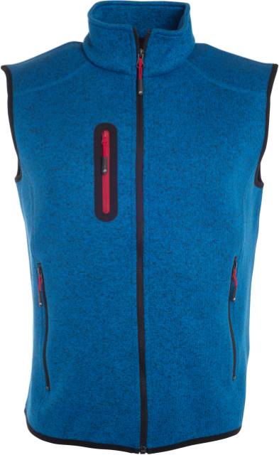Daiber - Herren Strickfleece Weste mit Stehkragen - JN0774